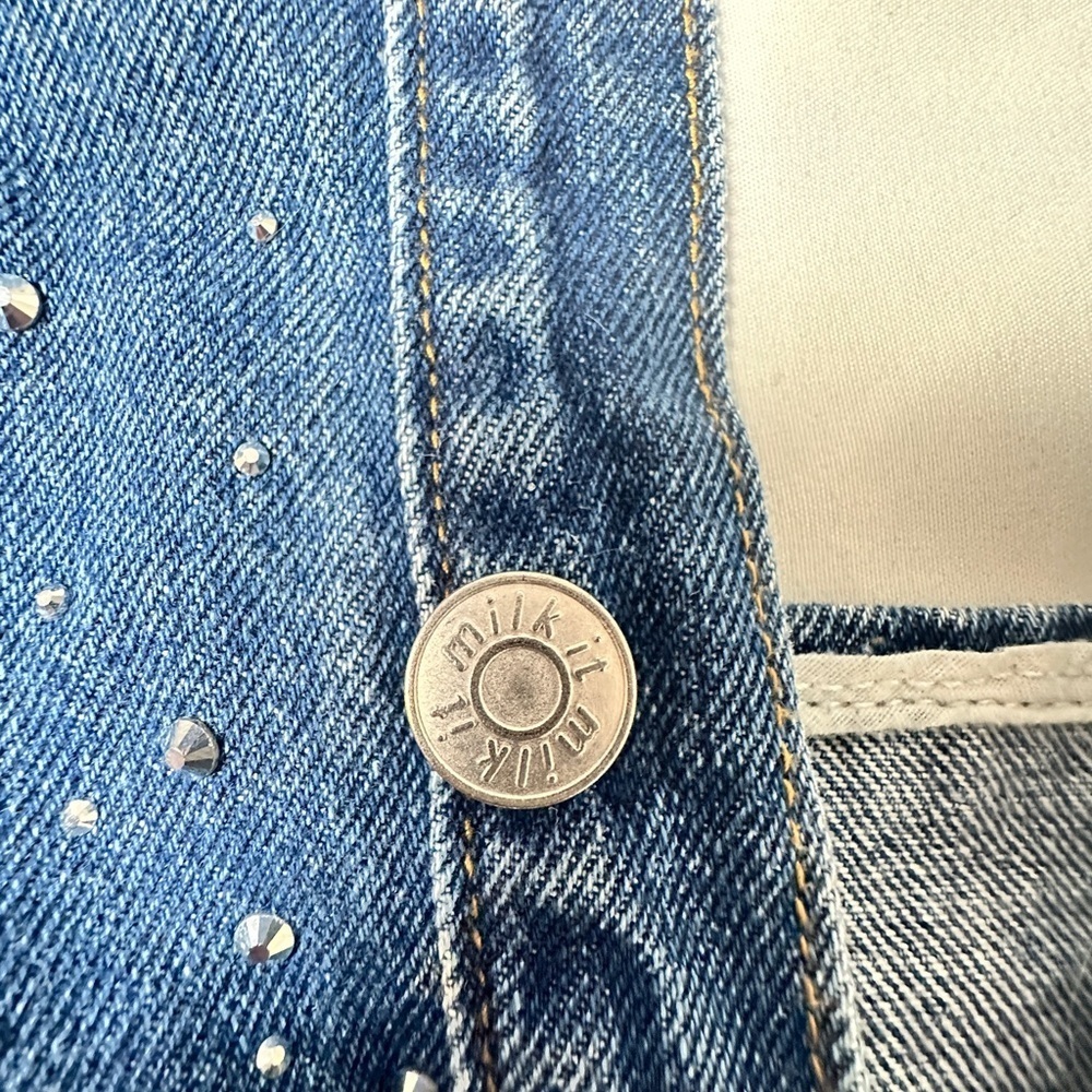 MILK IT Embellished Blue Denim Genie Top (Size 16) - Picture 5 of 9